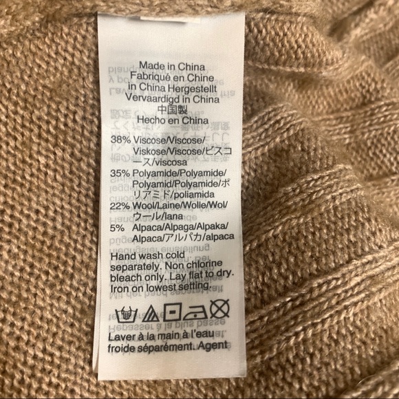 Madewell Ayres Wide-Sleeve Tan Pullover Sweater - Picture 7 of 9